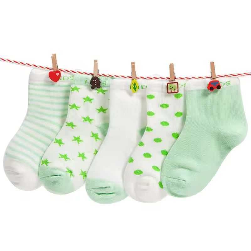 ( 10pieces/lot=5 pair ) cotton baby socks set spring/autumn winter New infant toddler floor No bone for 0-24M F3--30