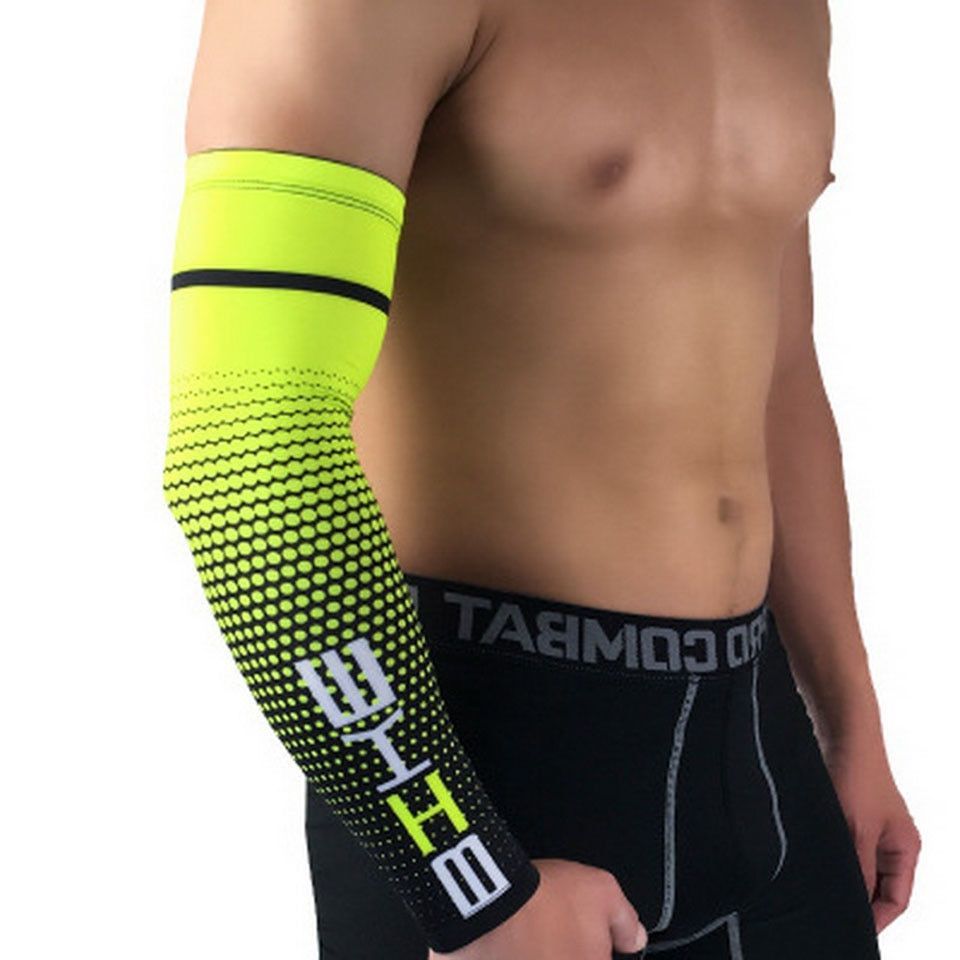 1PC Cool Men Sport Cycling Running Bicycle UV Sun Protection Cuff Cover Protective Arm Sleeve Bike Arm Warmers Sleeves & C-207