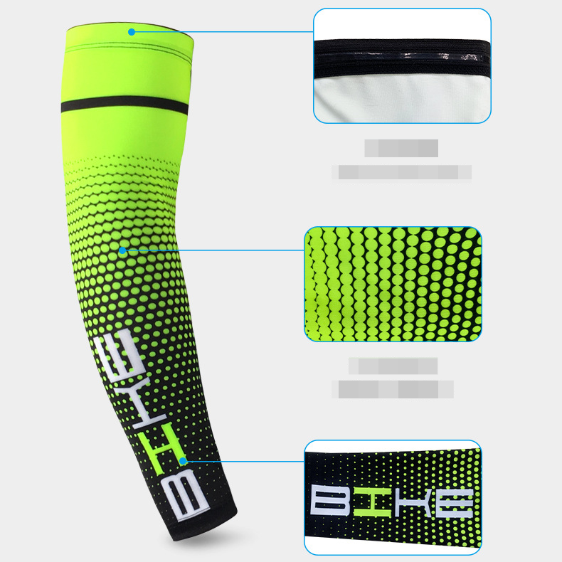 1PC Cool Men Sport Cycling Running Bicycle UV Sun Protection Cuff Cover Protective Arm Sleeve Bike Arm Warmers Sleeves & C-207