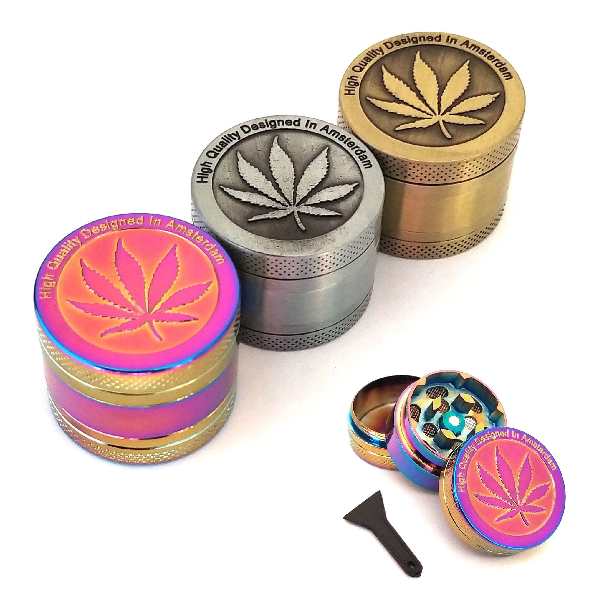 3 Layer Herb Weeder Weeder Smoking Accessories Manual Manual Grass Spice Grinder Grinder Grinder Box Gift E-1257