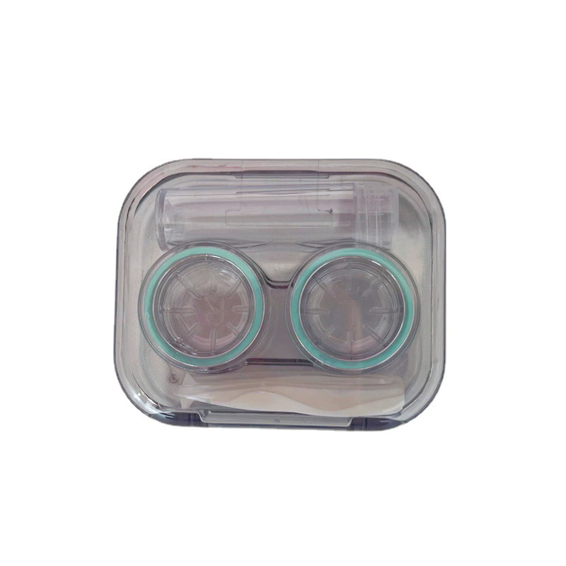1pc Contact Lens Case, Minimalistic Pure Colour Eye Lenses Container,  Contact Lens Container Soak Storage Kit For Travel & Home C-306