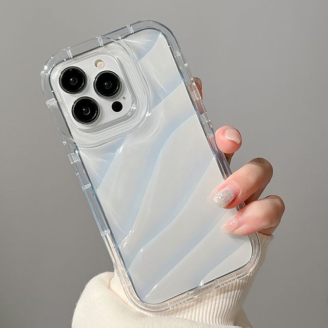 Luxury Water Wavy Pattern Case For Iphone 11 Cover Iphone 14 13 Pro Max 12 XR 7 8 Plus X Xs SE 6s14Promax 13promax Silicon Funda