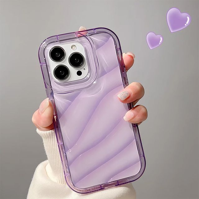 Luxury Water Wavy Pattern Case For Iphone 11 Cover Iphone 14 13 Pro Max 12 XR 7 8 Plus X Xs SE 6s14Promax 13promax Silicon Funda
