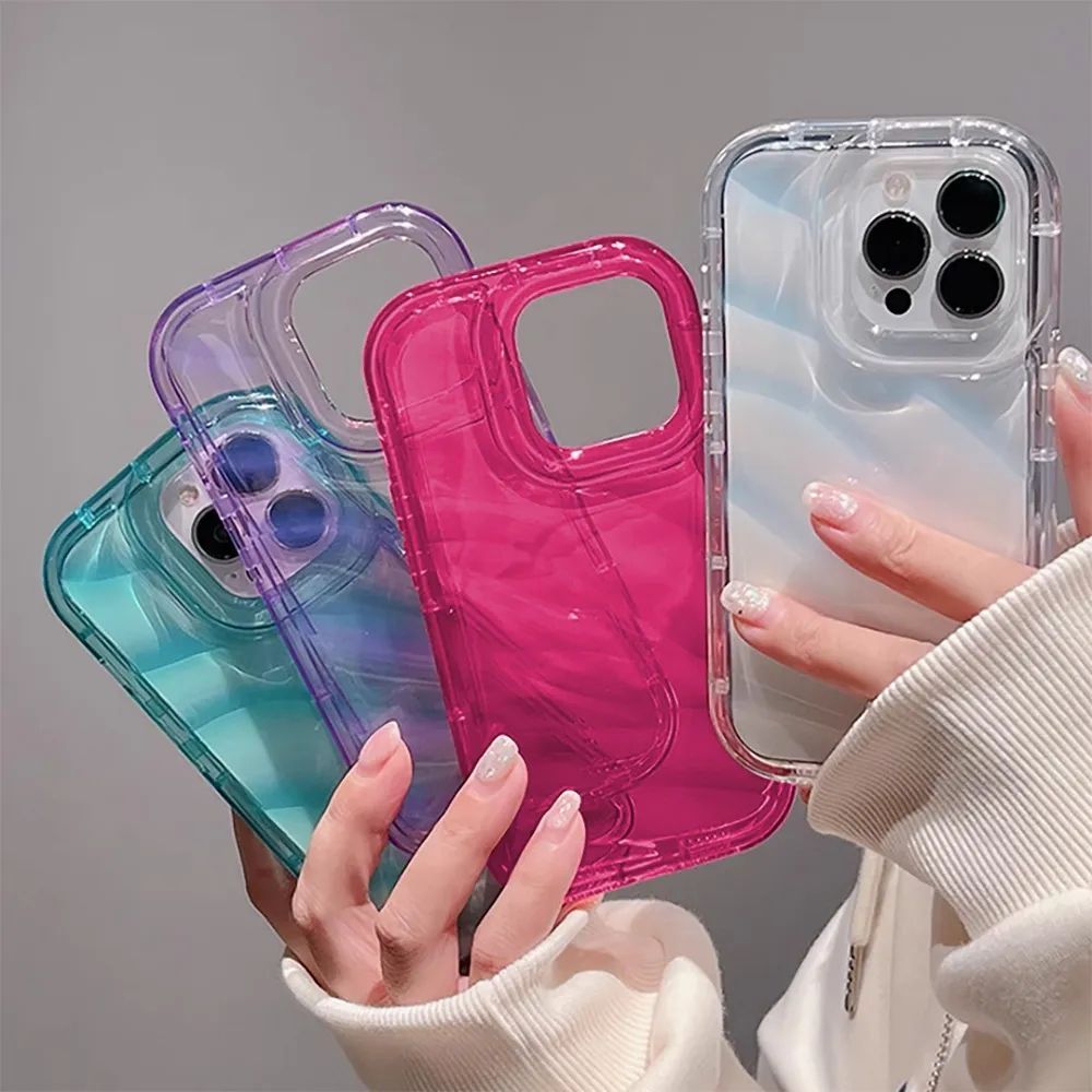 Luxury Water Wavy Pattern Case For Iphone 11 Cover Iphone 14 13 Pro Max 12 XR 7 8 Plus X Xs SE 6s14Promax 13promax Silicon Funda