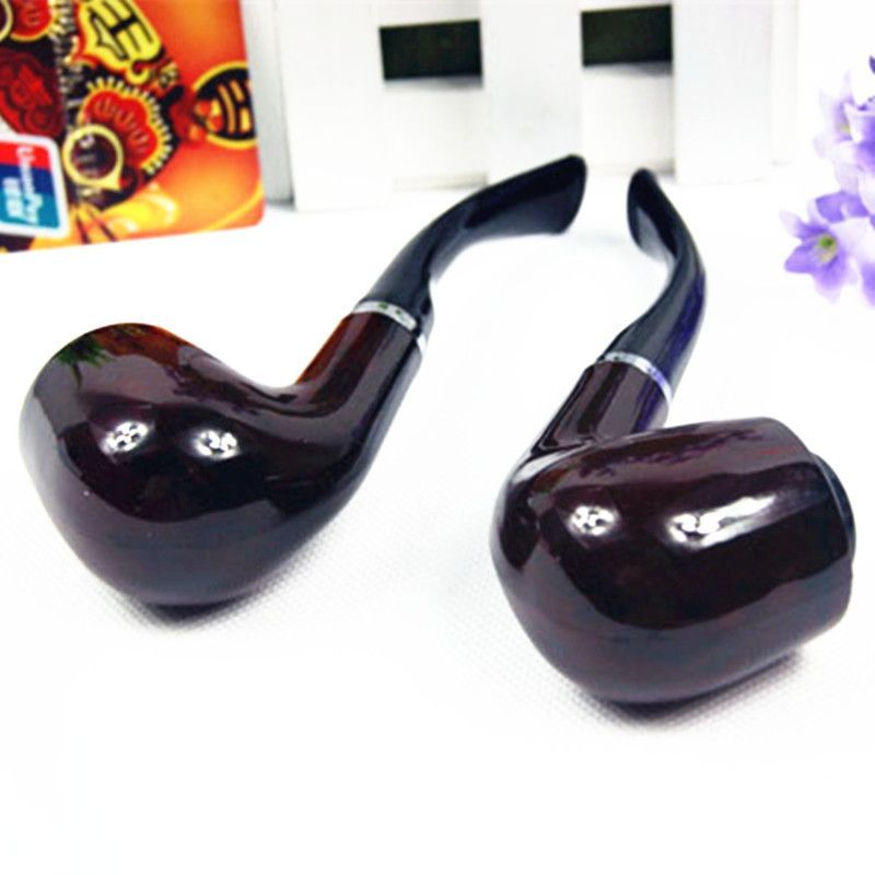 Portable Pipe Smoking Pipe Tobacco Pipe Filter Grinder Herb Wooden Pipe With Holder Cigarette Accessories tobacco accessories E-469