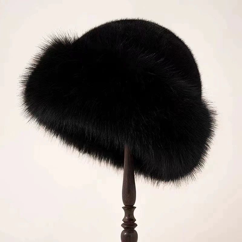 New Fluffy Fur Bucket Hat For Women Plush Fisherman Hat Warm Women's Winter Hat Thicken Cold Snowy Day Panama Cap Chrismas Gifts