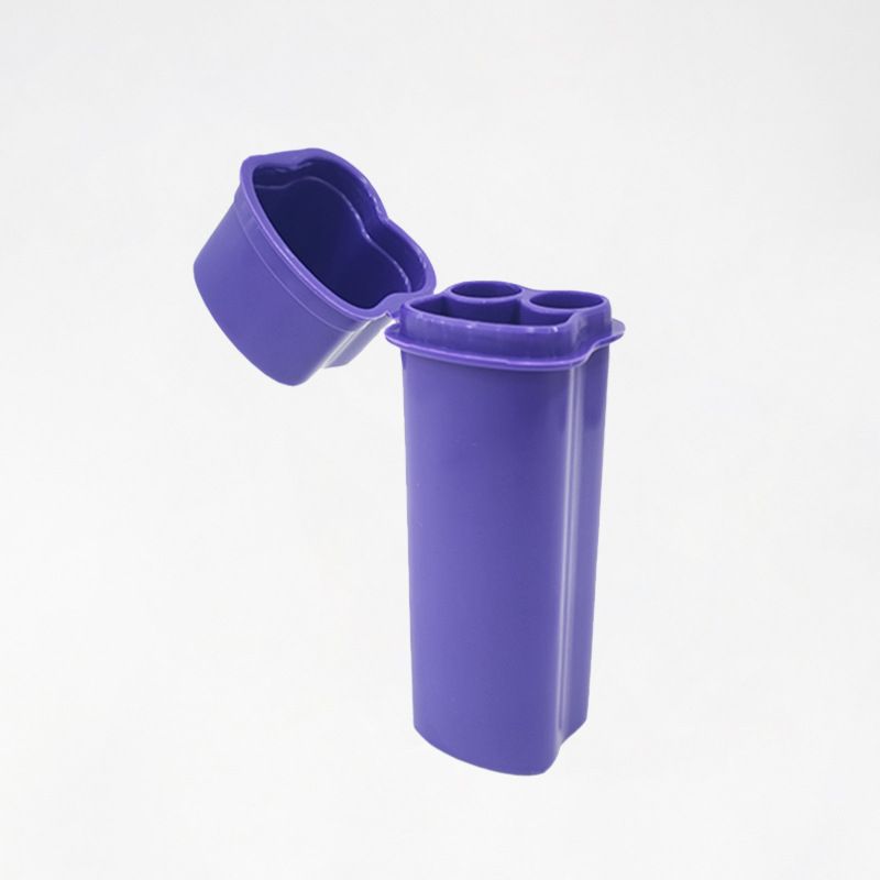 Integrated flip storage box for lighter storage space portable pre rolled conical storage box protection box C-450