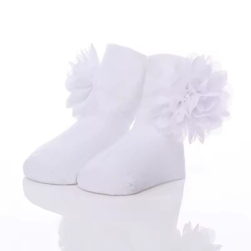 New Fashion Flowers Lace Baby Socks Newborn Cotton Baby Girls Sock Cute Toddler Girl Socks Princess Socks One Size Hot Selling L--16--1