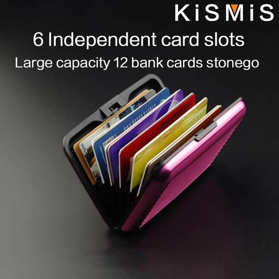 Metal Wallet and Business ID Credit Card Women Men Business ID Credit Card,Protector Wallet Card Holder Package Box C-28