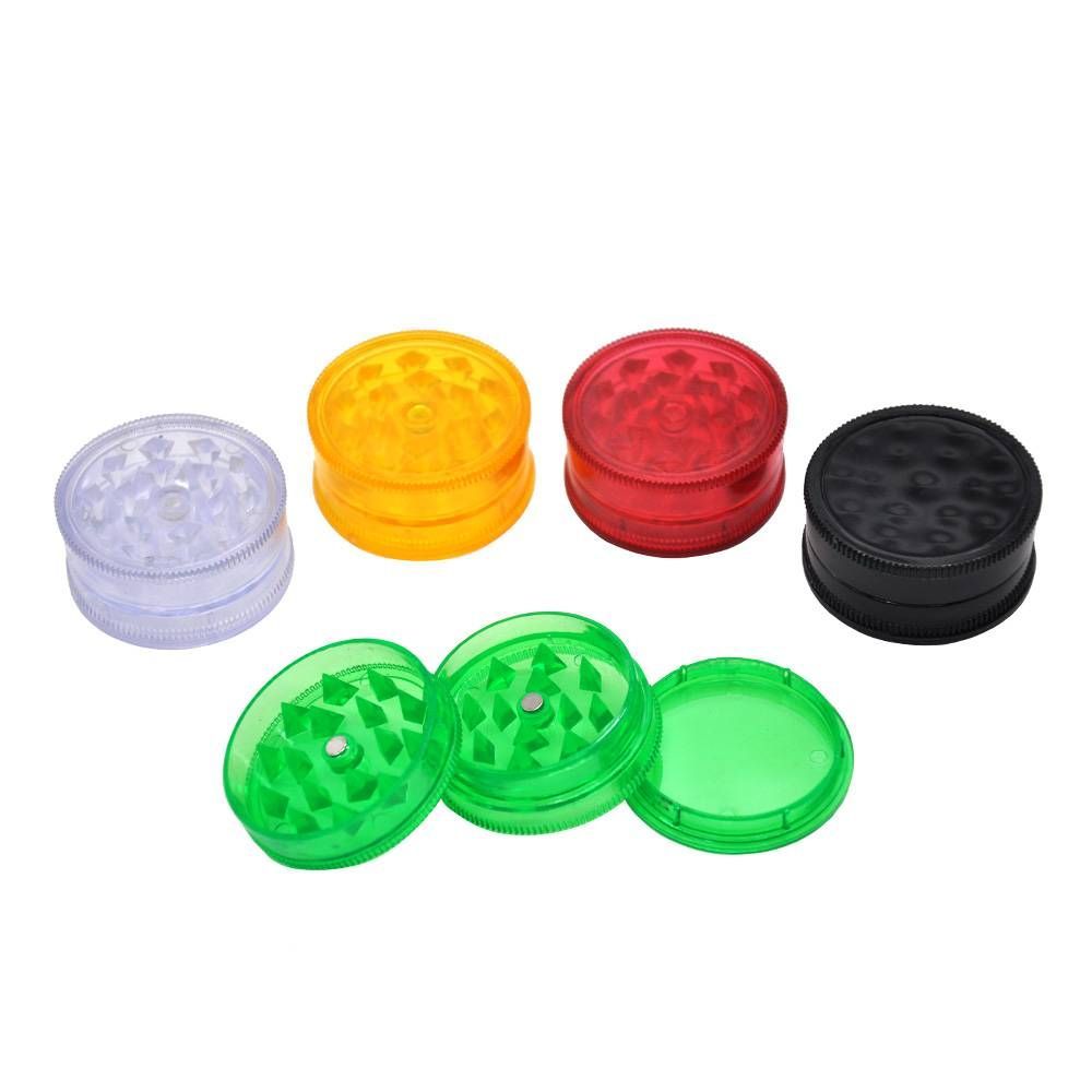 1Pc  Plastic 3 Layer 40mm Tobacco Grinder Leaf Herbal Herb Smoke Spice Crusher Hand Muller Smoke Accessories B2-167-2