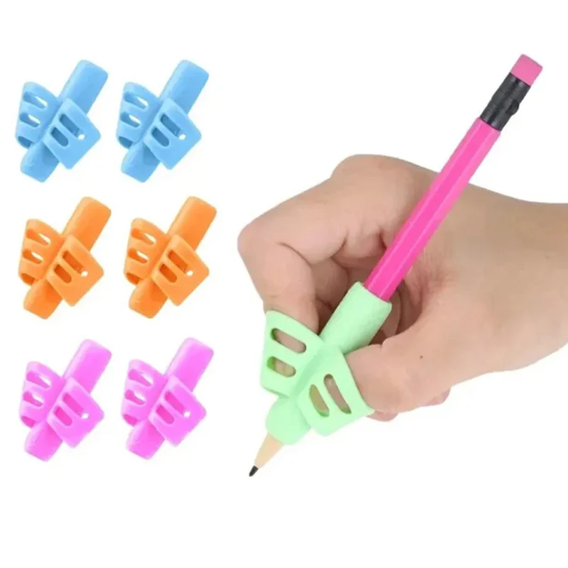 3Pcs/Set Non-toxic Children Pencil Holder Pen Writing Aid Grip Posture Correction Tools Office School
