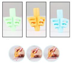 3Pcs/Set Non-toxic Children Pencil Holder Pen Writing Aid Grip Posture Correction Tools Office School