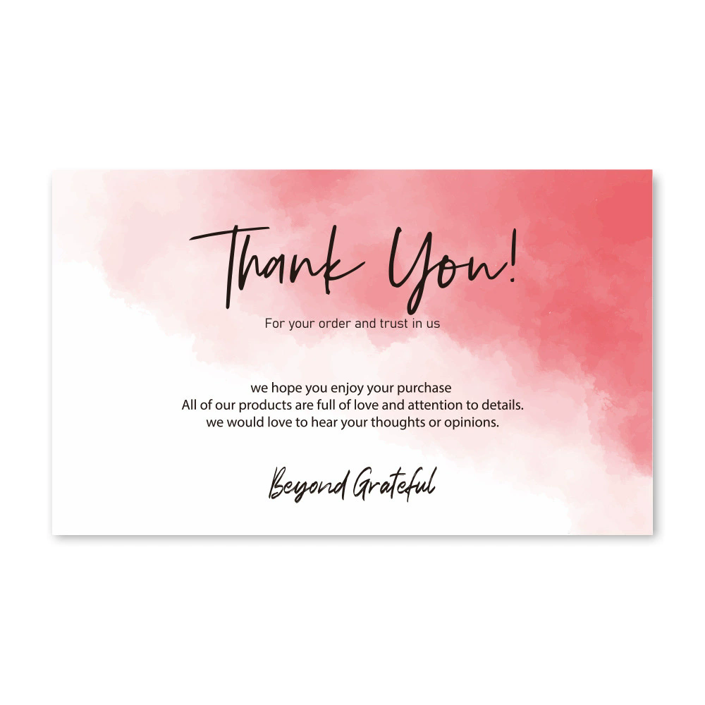 30Pcs  Card Thank You For Your Supporting My Small Business Card Small Shop Gift Decorative Card E-931-908