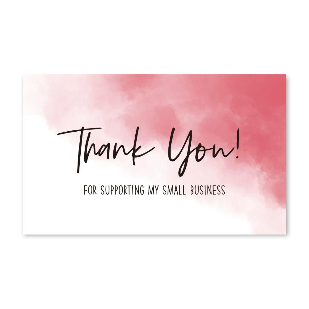 30Pcs  Card Thank You For Your Supporting My Small Business Card Small Shop Gift Decorative Card E-931-908