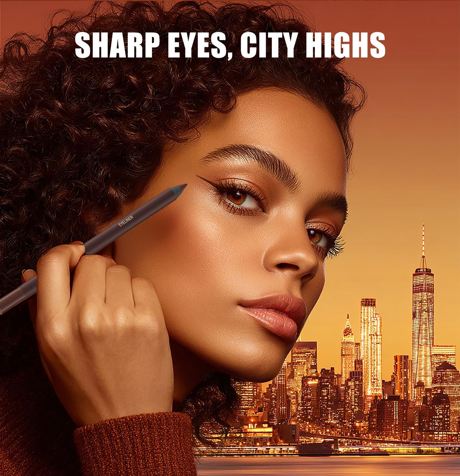 1PC Colorful Eyeliner Gel Pen Waterproof Longlasting Non-smudging Natural Eyeliner Pen SmoothSharpenable Matte EyelinerPenMakeup