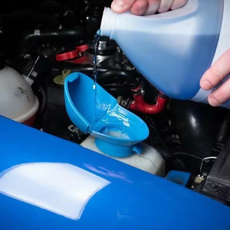 1PC  Windshield Glass Cleaning Tank Spray Bottle For Skoda Car Washer Cover Wiper Accessories