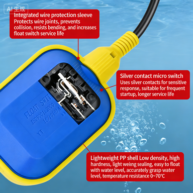 1PCS    Controller Float Switch Liquid Switches Liquid Fluid Water Level Float Switch Contactor Sensor