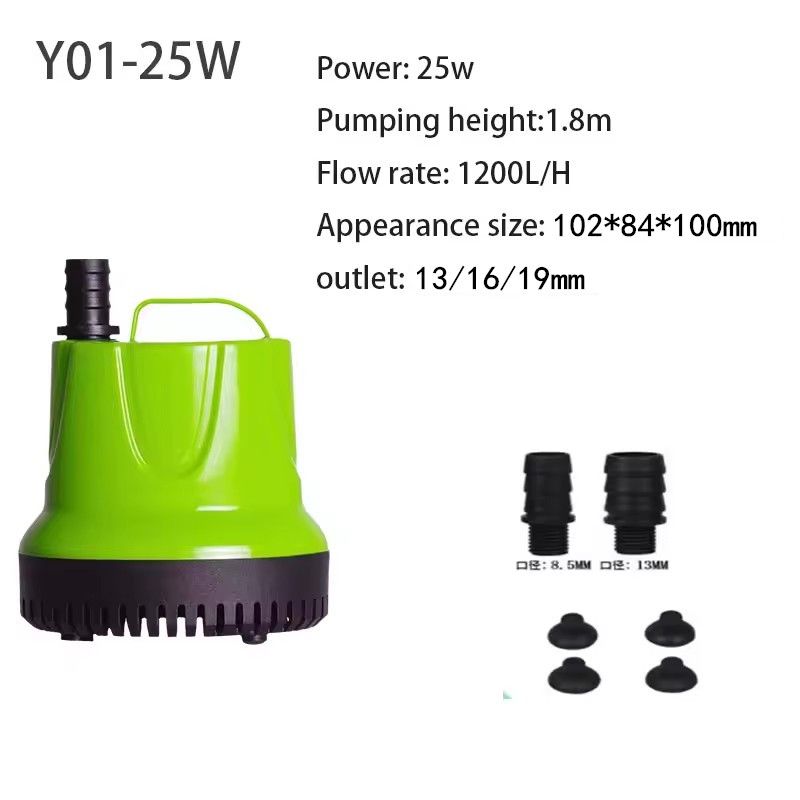 Submersible Water Pump for Fish Tank Pond, Hydroponics Garden Fountain, Ultra-Quiet Waterfall,  25W,  110V-60HZ