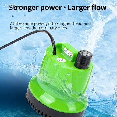 Submersible Water Pump for Fish Tank Pond, Hydroponics Garden Fountain, Ultra-Quiet Waterfall,  25W,  110V-60HZ