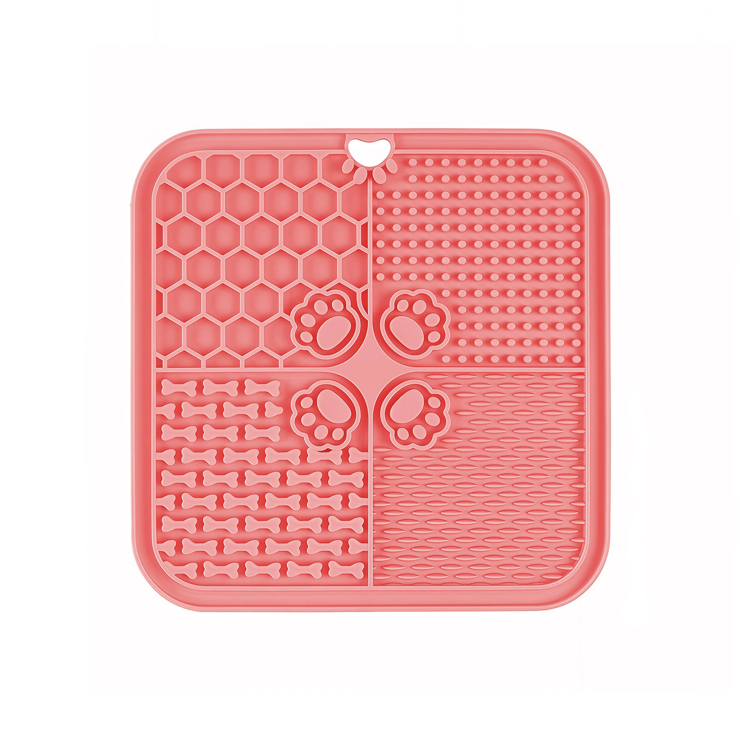 Silicone Material Pet Lick Mat Suction Cup Slow Feeding Design Slow Feeder Bathing Distraction Training Feeder Dog Food Plate