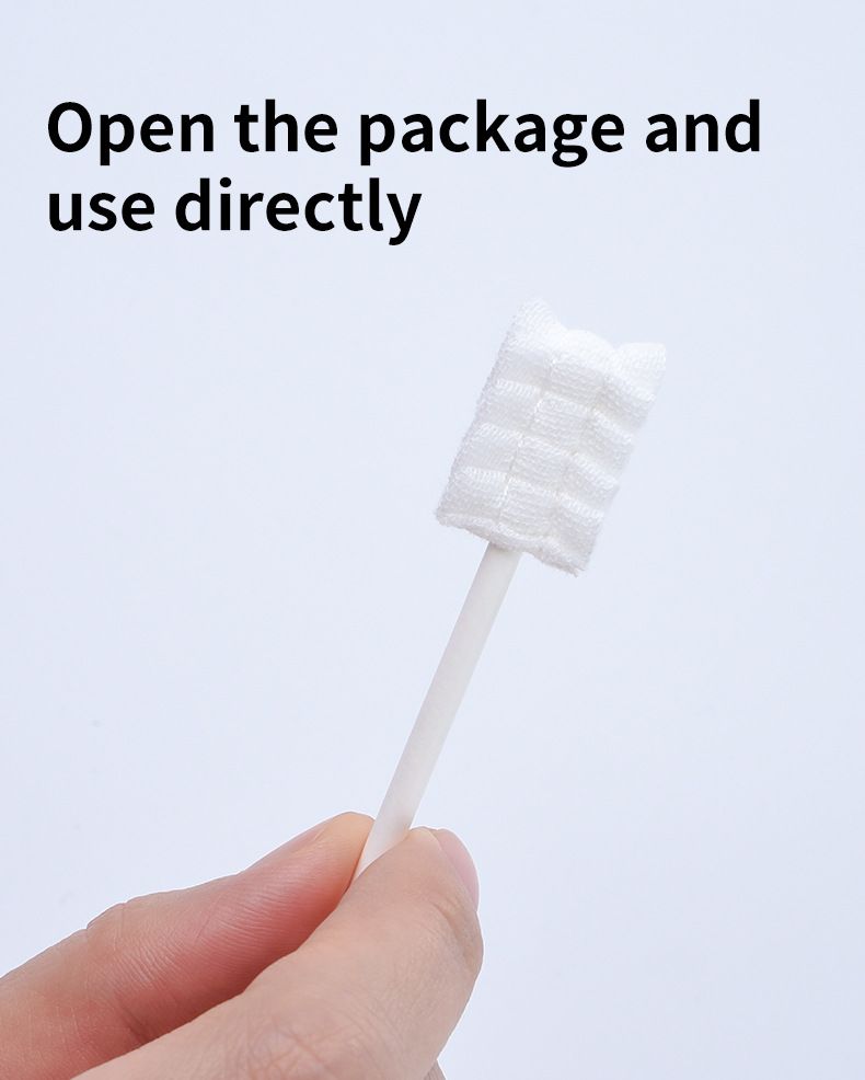 30PCS  Baby Oral Gauze Cleaning Sticks, Individual Pack Disposable Baby Tongue Moss Cleaner, Newborn Toothbrush Oral Care