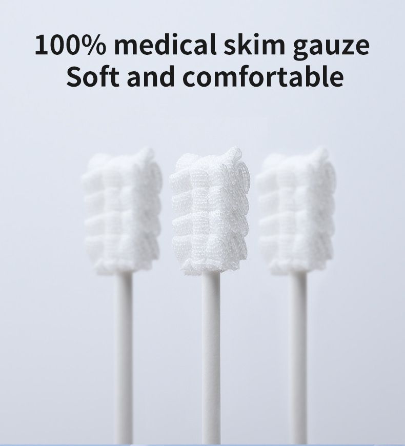 30PCS  Baby Oral Gauze Cleaning Sticks, Individual Pack Disposable Baby Tongue Moss Cleaner, Newborn Toothbrush Oral Care