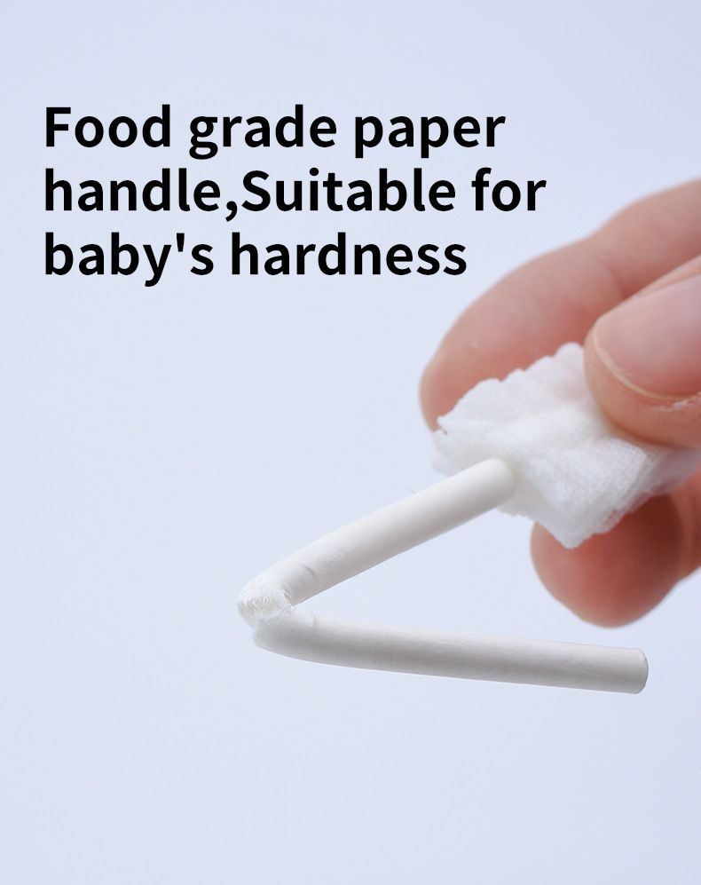 30PCS  Baby Oral Gauze Cleaning Sticks, Individual Pack Disposable Baby Tongue Moss Cleaner, Newborn Toothbrush Oral Care