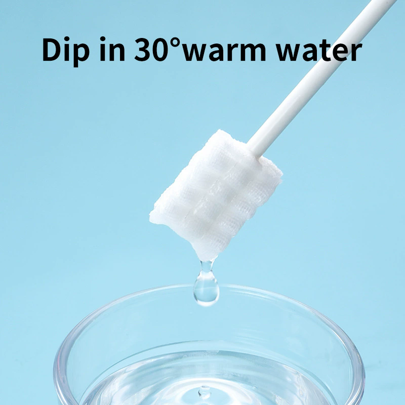 30PCS  Baby Oral Gauze Cleaning Sticks, Individual Pack Disposable Baby Tongue Moss Cleaner, Newborn Toothbrush Oral Care