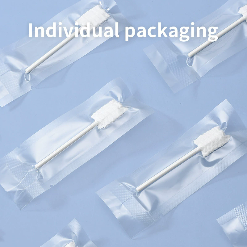 30PCS  Baby Oral Gauze Cleaning Sticks, Individual Pack Disposable Baby Tongue Moss Cleaner, Newborn Toothbrush Oral Care