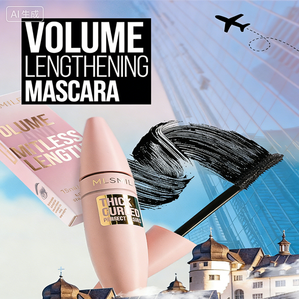 5 Colors Mascara Thick Long Curling Waterproof Liquid Fiber Mascara Long-lasting Mascara Eyelash Extension Large Eye Makeup.