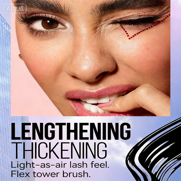 5 Colors Mascara Thick Long Curling Waterproof Liquid Fiber Mascara Long-lasting Mascara Eyelash Extension Large Eye Makeup.
