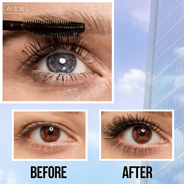 5 Colors Mascara Thick Long Curling Waterproof Liquid Fiber Mascara Long-lasting Mascara Eyelash Extension Large Eye Makeup.