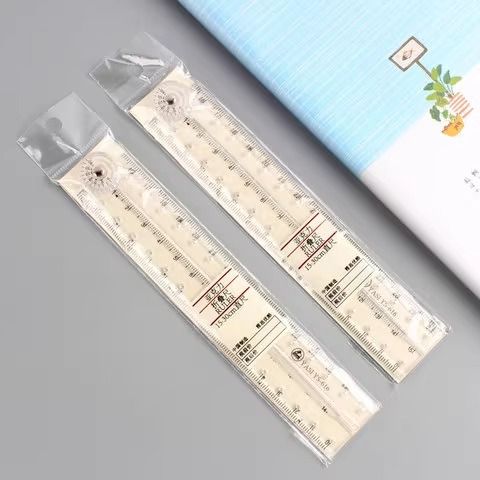 Creative Acrylic Transparent Folding Ruler Simple Scale Plastic Ruler Drawing Ruler for School Office Gadgets Korean Stationery