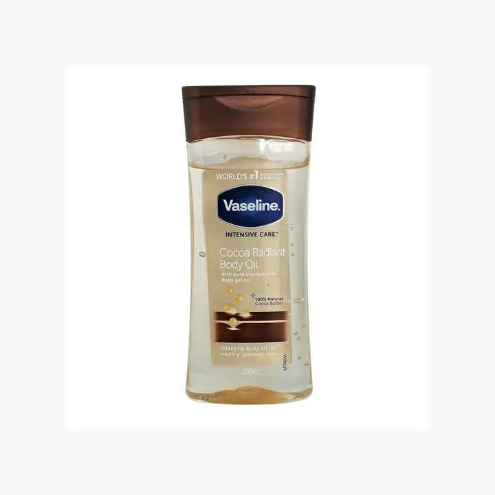 Vaseline Cocoa Radiant Body Oil With Cocoa Butter Gel-200ml