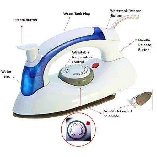 Elegant Foldable Easily Portable Steam Iron Box