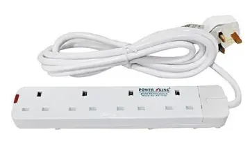 Clearing sales and same day shippment Power King 4Way/Plug Quality Extension Socket With A 2Meter Cable + 6KG GAS REGULATOR + CLIPS + pipe