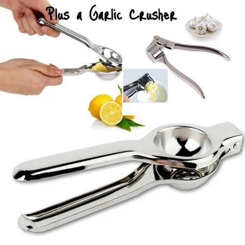 1 Pc Lemon Squeezer + 1 Pc Free Garlic Crusher
