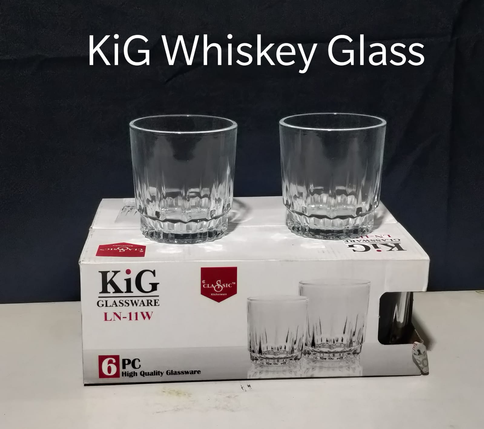 CLEARENCE SALES LN11W KiG WHISKEY GLASS – 6PCS SET