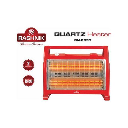 ROOM HEATERS| Rashnik Room Heater with Humidifier – 1600W Quartz Portable Heater, Powerful 800W / 1600W heat settings, Quartz heating element for fast warming, Built-in humidifier to prevent dry air.