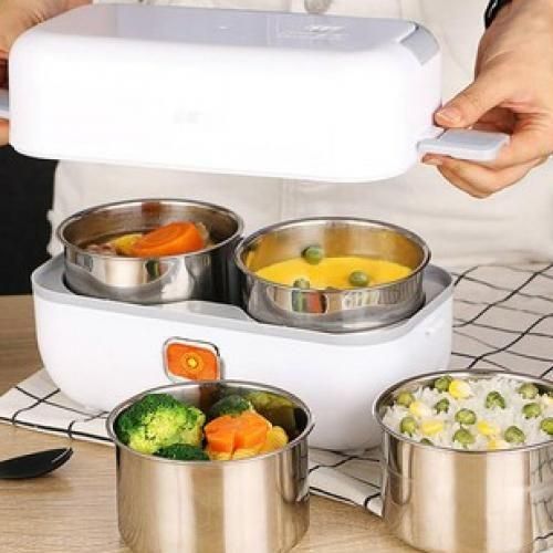 Marado Electric Cooking Lunch Box & Warming Pot – 2.2L Portable Food Heater, 200W efficient heating power, One-button operation for easy use, Compact and portable design.