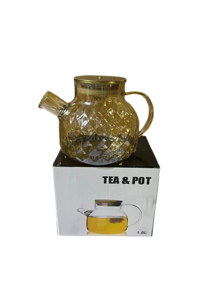 1.8L Borosilicate Glass Kettle – Multi-Purpose Cooking & Heating Pot, Made from durable, heat-resistant borosilicate glass, Can be used to cook or heat liquids safely.