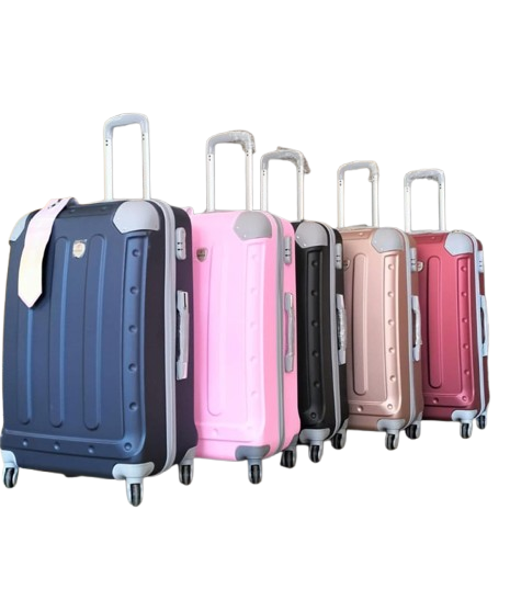 HARD SHELL SUITCASES. 3-in-1 Luxurious Fibre Suitcase Set of 3 – Large, Medium & Small Travel Bags