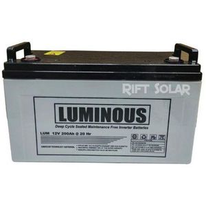 Luminous 200AH Solar Battery Non Maintenance Dry Cell Battery