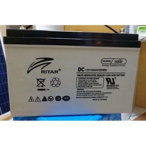 Ritar 150ah Solar Battery Non Maintenance Dry Cell 1 Year Warranty