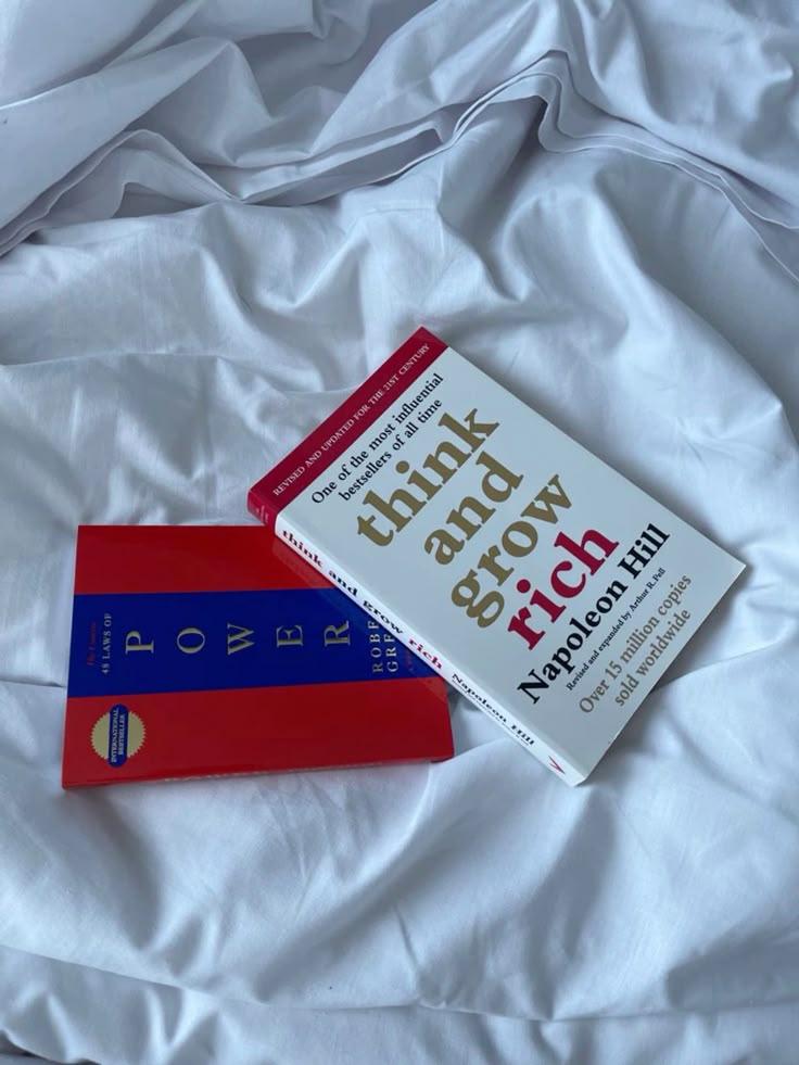 1. The 48 laws of power by Robert Greene 2. Think and grow rich by Napoleon Hill