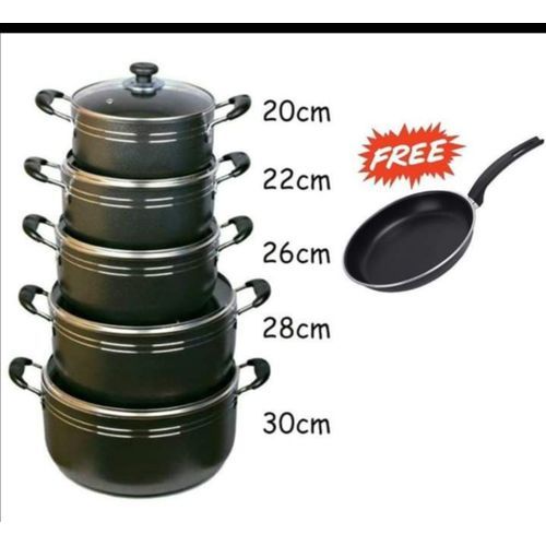 TC 11 Pieces Non Stick Cooking Pots- Sufuria Set-Cook Ware Sets