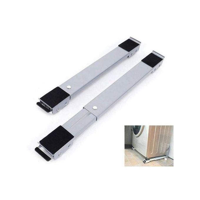 2pc Extendable Detached Trolley Mover Stand Washing Machine Base Easily Move Washing Machines, Dryers, Refrigerators, Furniture
