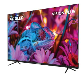 Vision Plus 55" 4K QLED Frameless Design TV with Vidaa OS  2 Year WRTY) Dolby Audio Frameless Design / Ultra Slim Hotel Mode / Sleep Timers / Auto Shut Off / Power On Remember