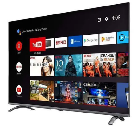 VITRON HTC55QUS,55" Inches QLED TV Television 4K UHD Bluetooth Enabled TV Smart Android TV Netflix,Youtube Appstore Inbuilt Decoder, ICAST SCREEN, VOICE CONTROL