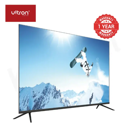 Vitron 65"Inch 4K UHD Smart Android TV HTC6588USWO,Bluetooth-Enabled,Frameless Design, Wi-Fi, Netflix, YouTube + 1YR Warranty